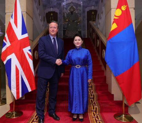英国David Cameron外務・連邦・開発大臣がモンゴルを公式訪問