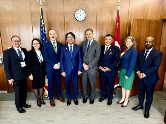 T.Dorjkhand副首相は米国での公務の一環として、国際通貨基金（IMF）と世界銀行（WB）が毎年開催する「2025年春季会合」に出席し、会談を行った