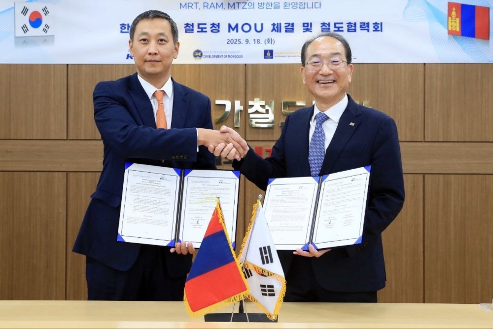 モンゴルと韓国、鉄道分野での協力拡大へ