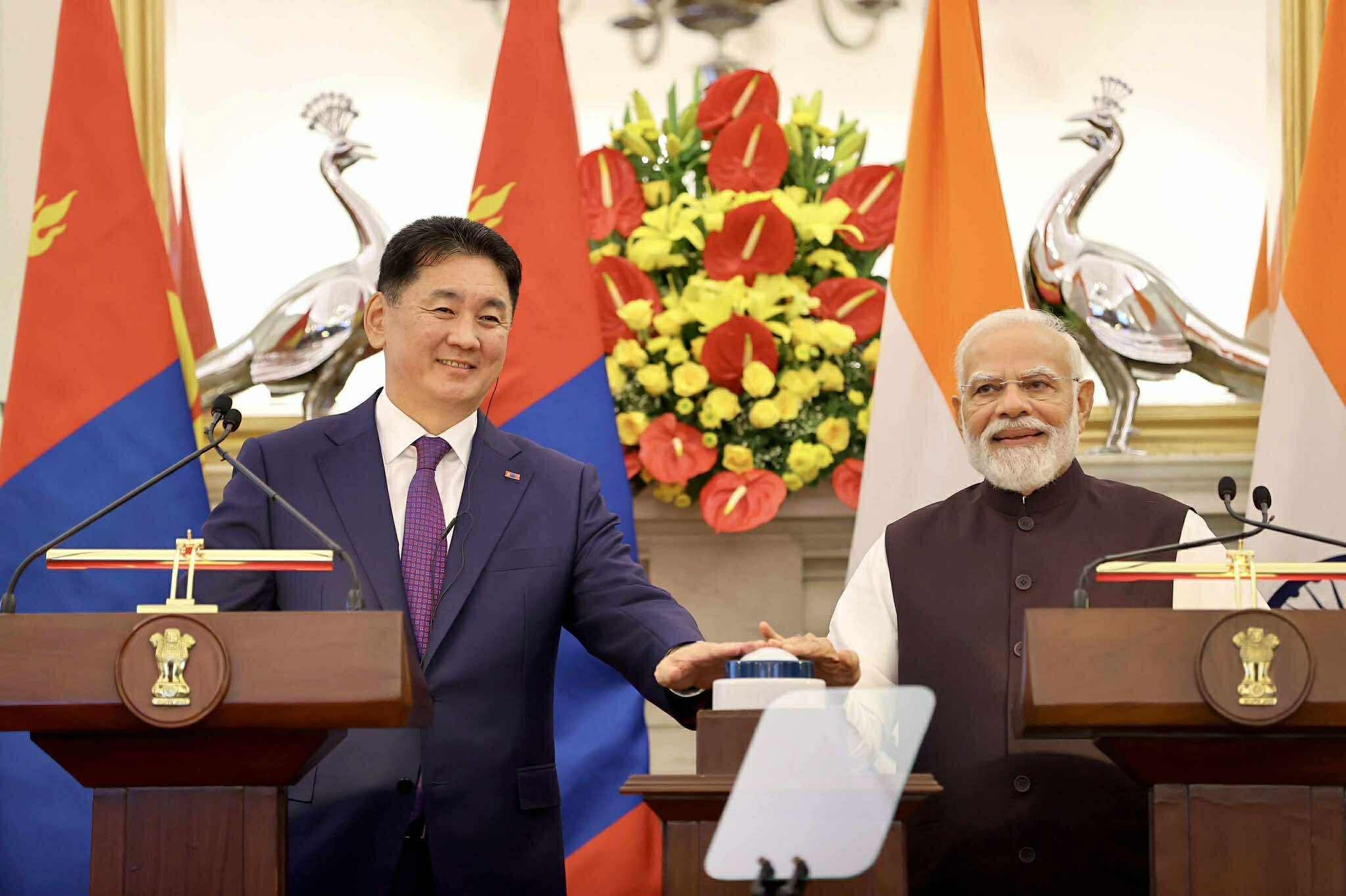 モンゴルとインド、協力関係文書に署名